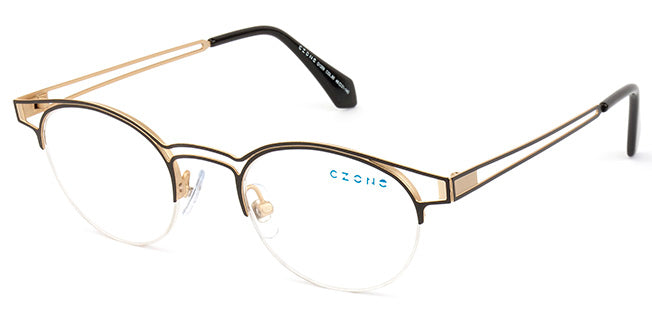 C-Zone Semi-Rimless Round Eyeglasses Q1209