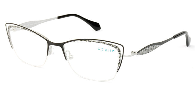 C-Zone Semi-Rimless Cat Eye Eyeglasses A4133