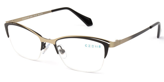 C-Zone Semi-Rimless Cat Eye Eyeglasses U2226