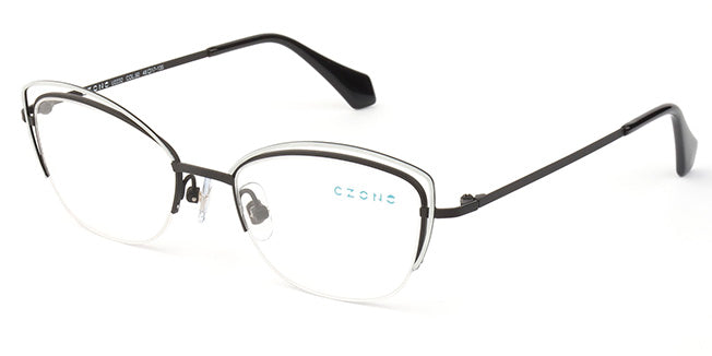 C-Zone Semi-Rimless Cat Eye Eyeglasses U2232