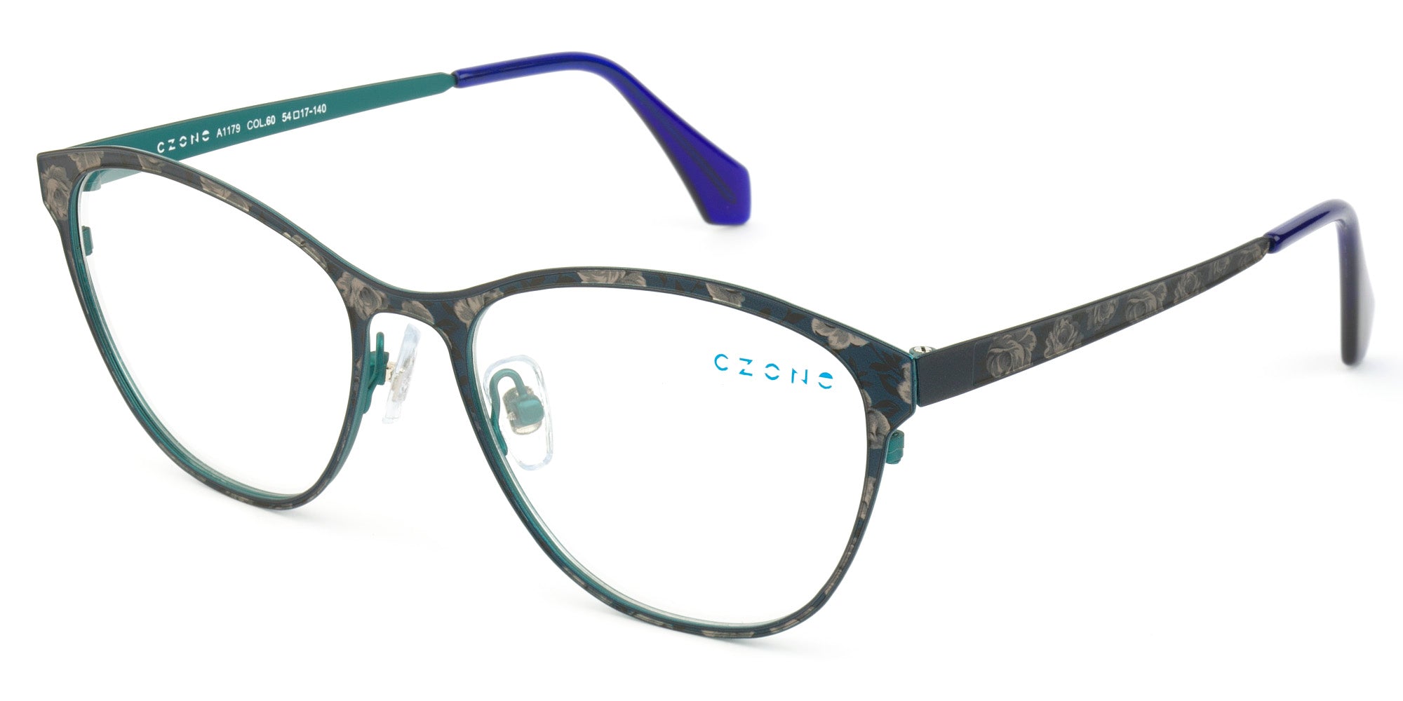 C-Zone Red Full Rim Oval Eyeglasses A1179