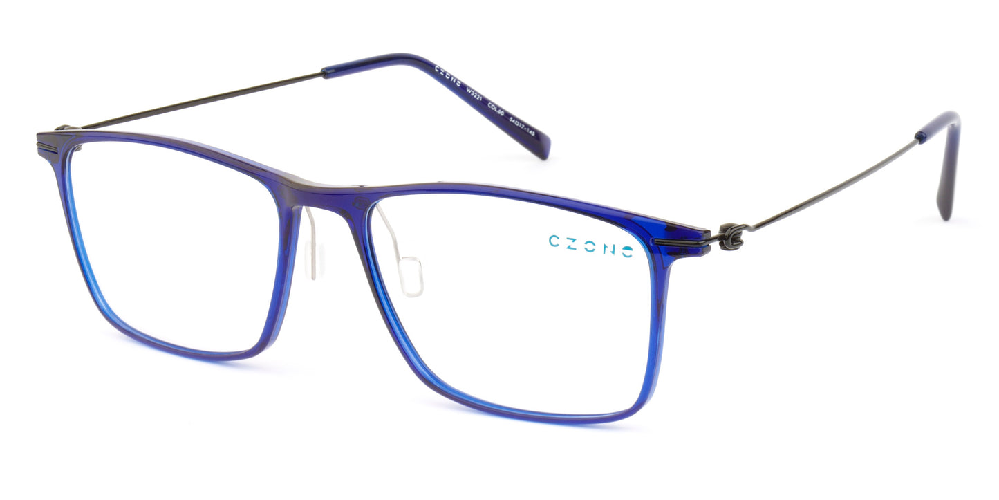 C-Zone Full Rim Square W3221 Eyeglasses