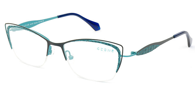 C-Zone Semi-Rimless Cat Eye Eyeglasses A4133