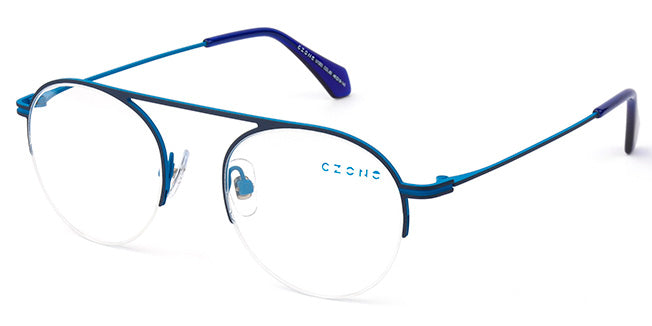 C-Zone Semi-Rimless Round Eyeglasses U1203