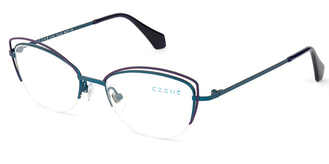 C-Zone Semi-Rimless Cat Eye Eyeglasses U2232