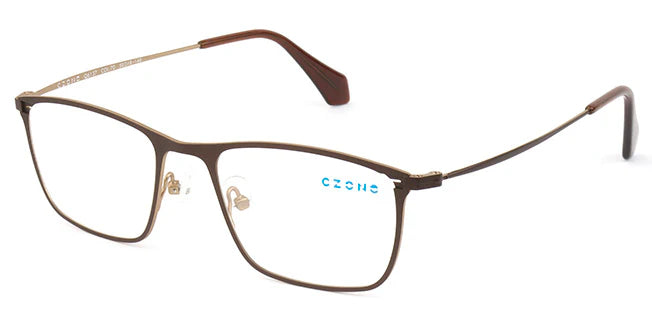 Brown Full Rim Square Eyeglasses Q6137 