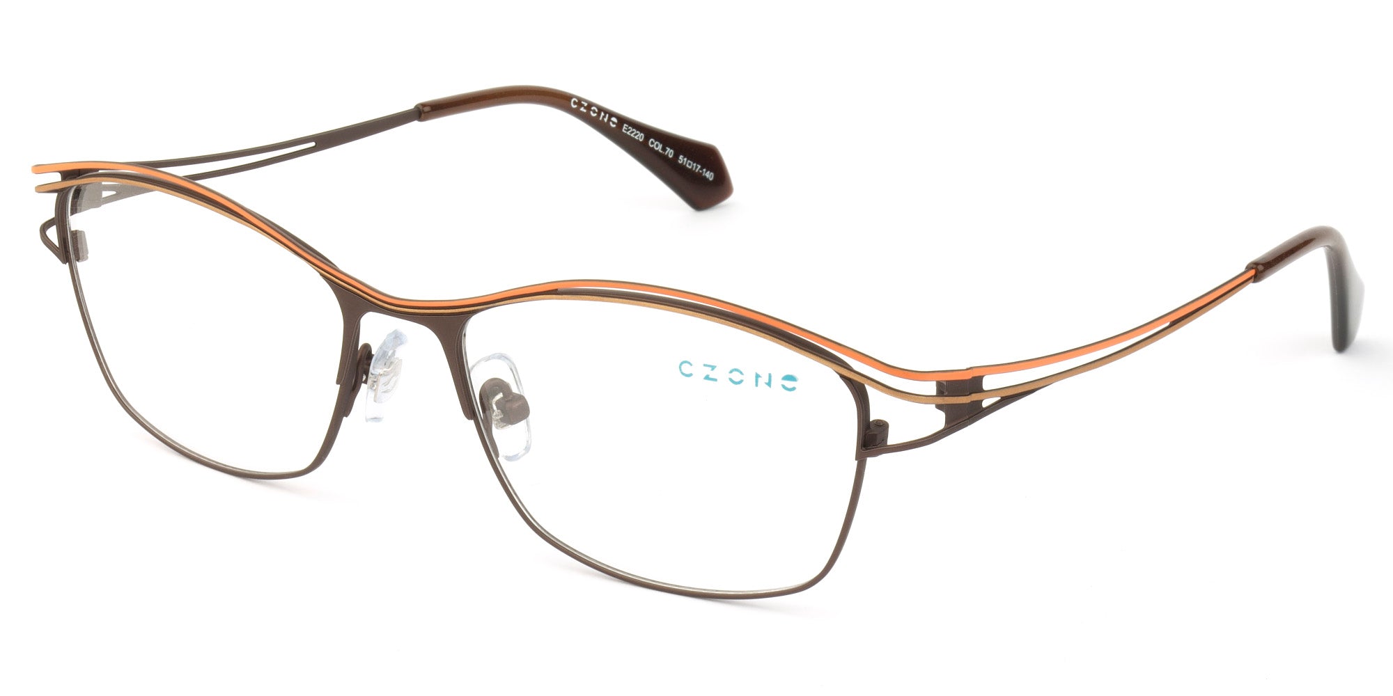 C-Zone Full Rim Rectangle Eyeglasses E2220