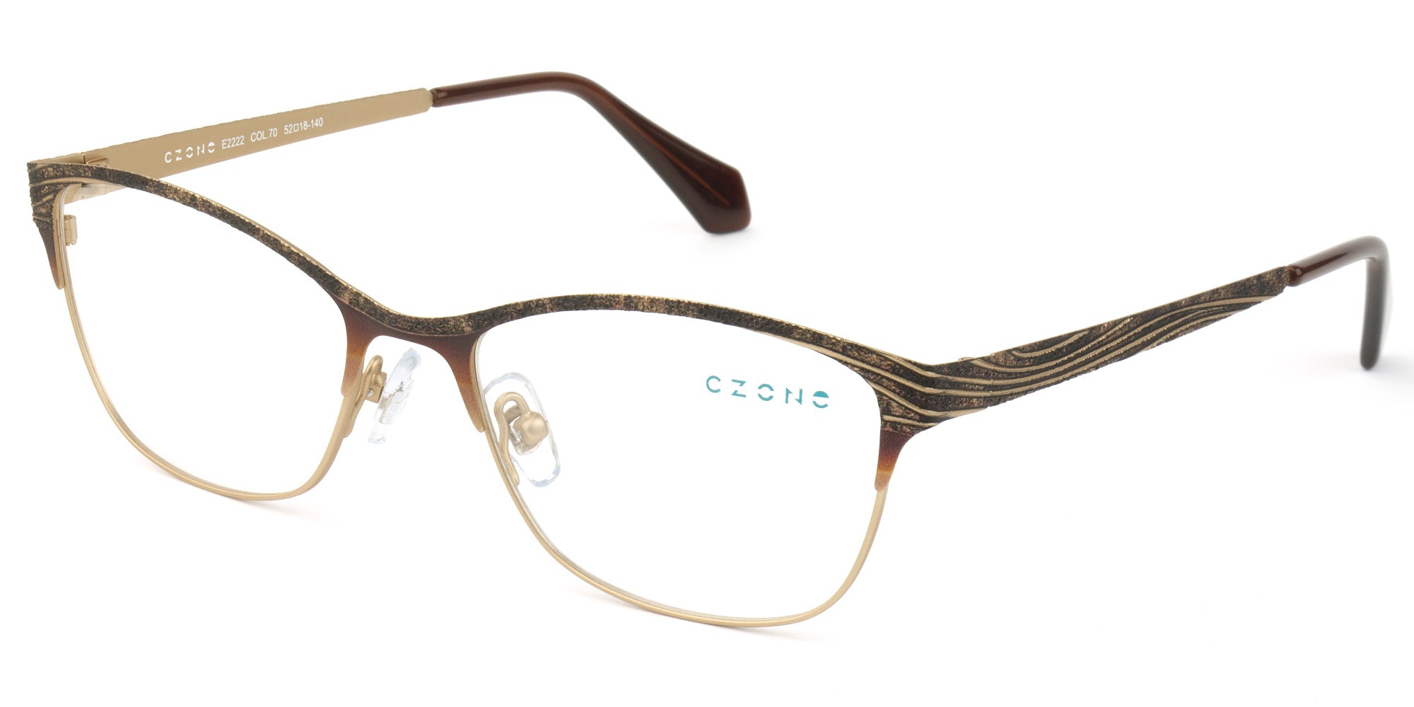 C-Zone Full Rim Square Eyeglasses E2222