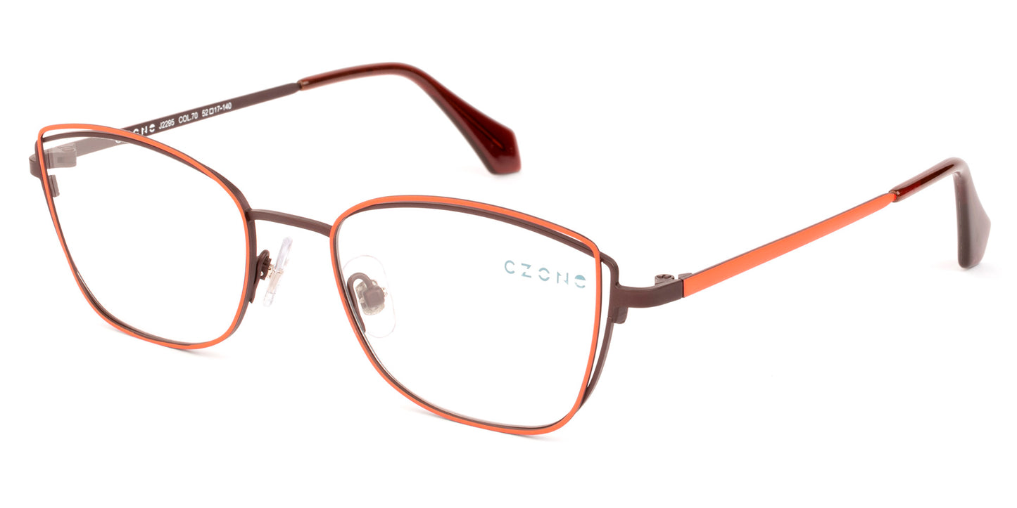 C-Zone Full Rim Cat Eye Eyeglasses J2295