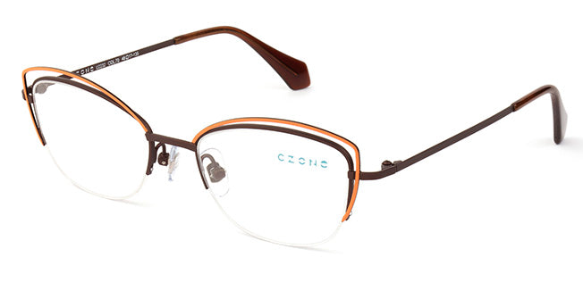 C-Zone Semi-Rimless Cat Eye Eyeglasses U2232