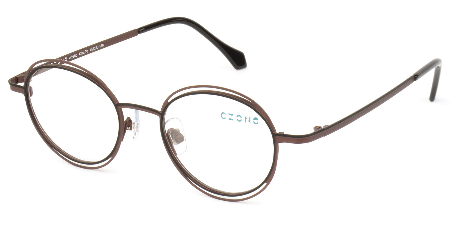 C-Zone Full Rim Round W2260 Eyeglasses