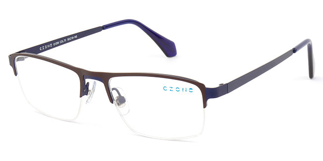 C-Zone Semi-Rimless Rectangle Eyeglasses Q1208