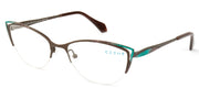 C-zone Semi-Rimless Cat Eye Eyeglasses E4135