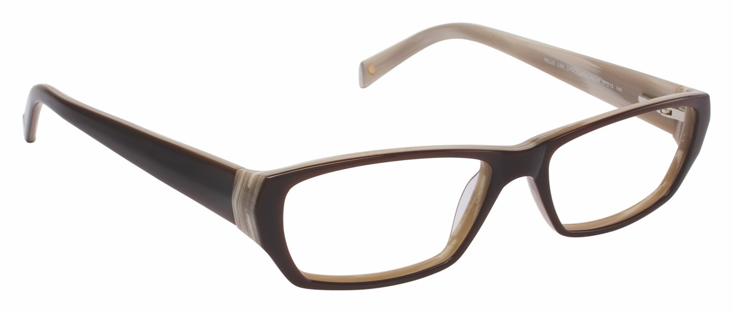 Transparent Full Rim Cat Eye LL104 Eyeglasses