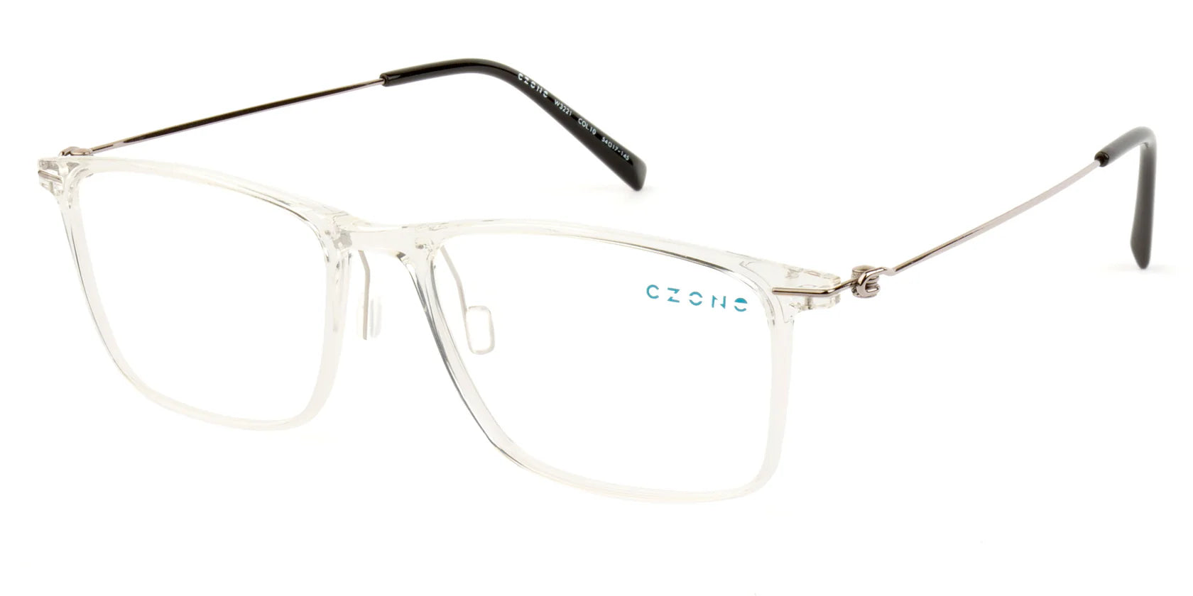 Crystal Full Rim Square Eyeglasses W3221 