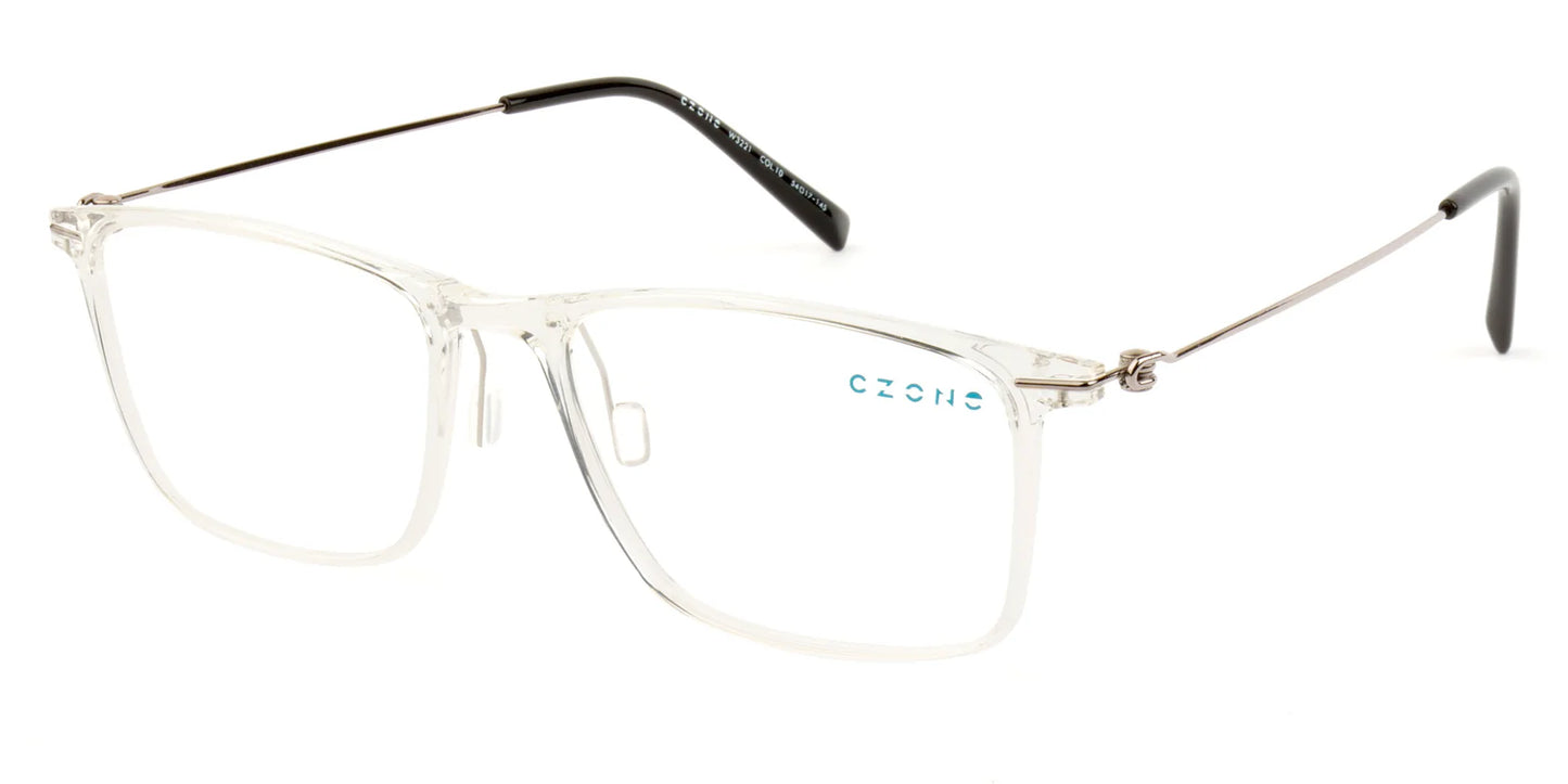 Crystal Full Rim Square Eyeglasses W3221 