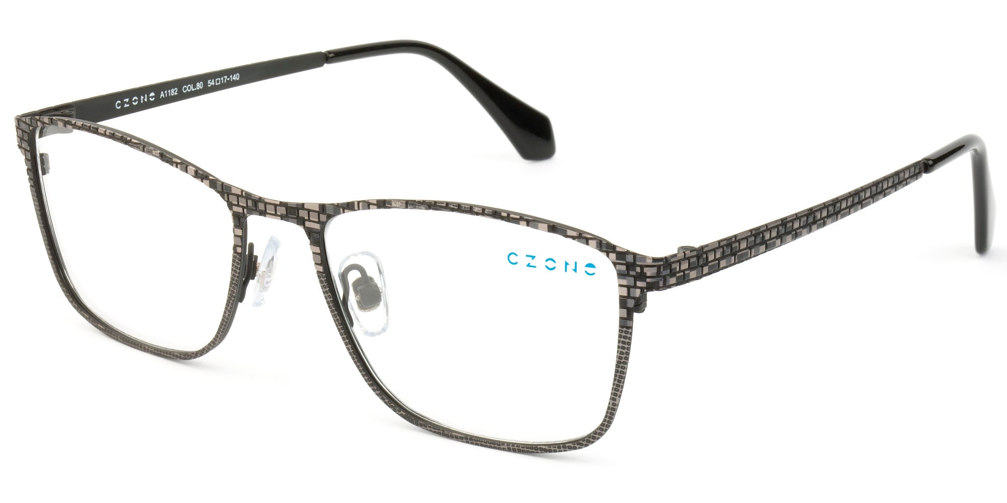 C-Zone Red Full Rim Square Eyeglasses A1182