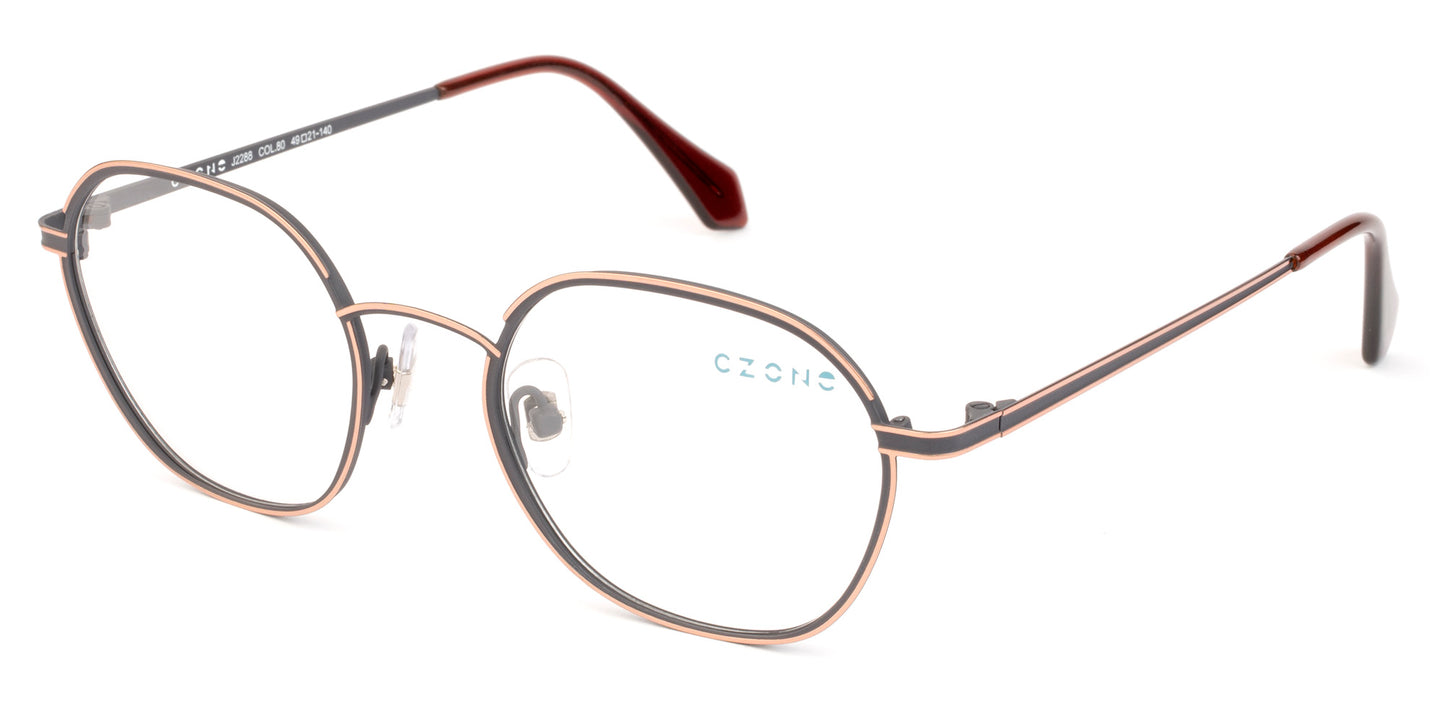 C-Zone Full Rim Oval Eyeglasses J2288