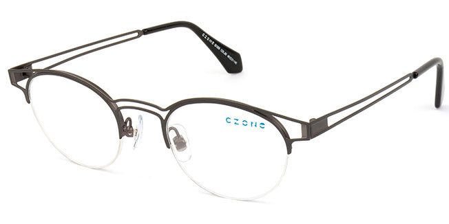 C-Zone Semi-Rimless Round Eyeglasses Q1209