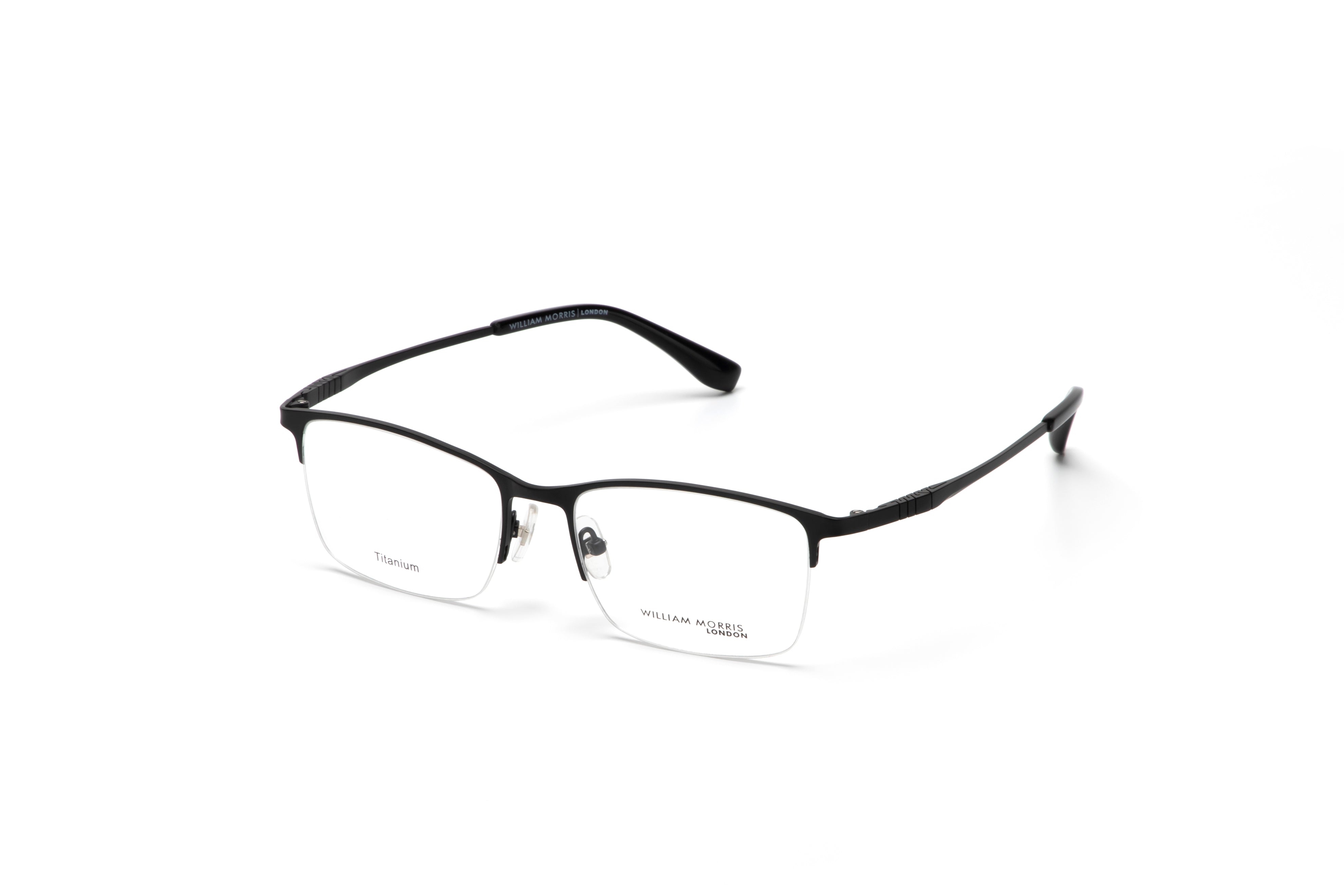 Transparent Half Rim Rectangle WM50227 Eyeglasses