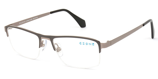 C-Zone Semi-Rimless Rectangle Eyeglasses Q1208