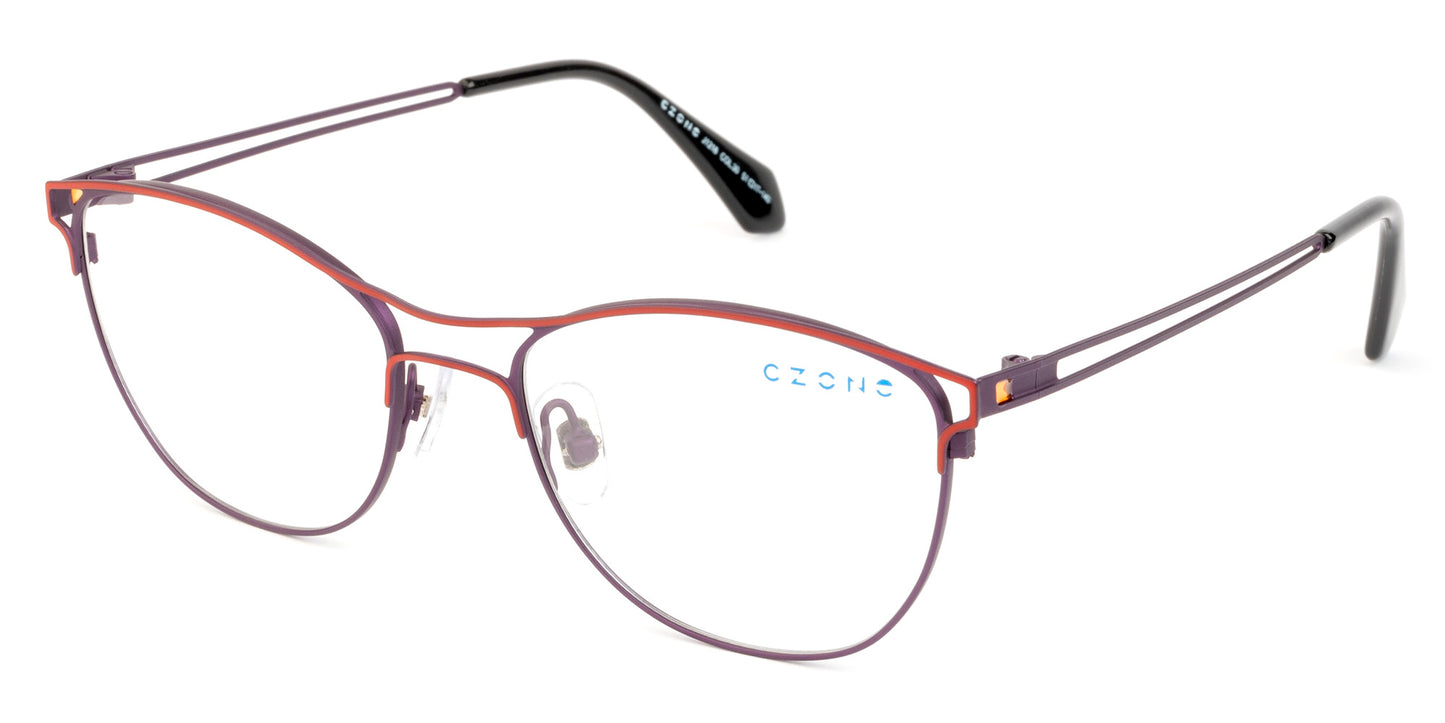 C-Zone Full Rim Oval Eyeglasses J1218