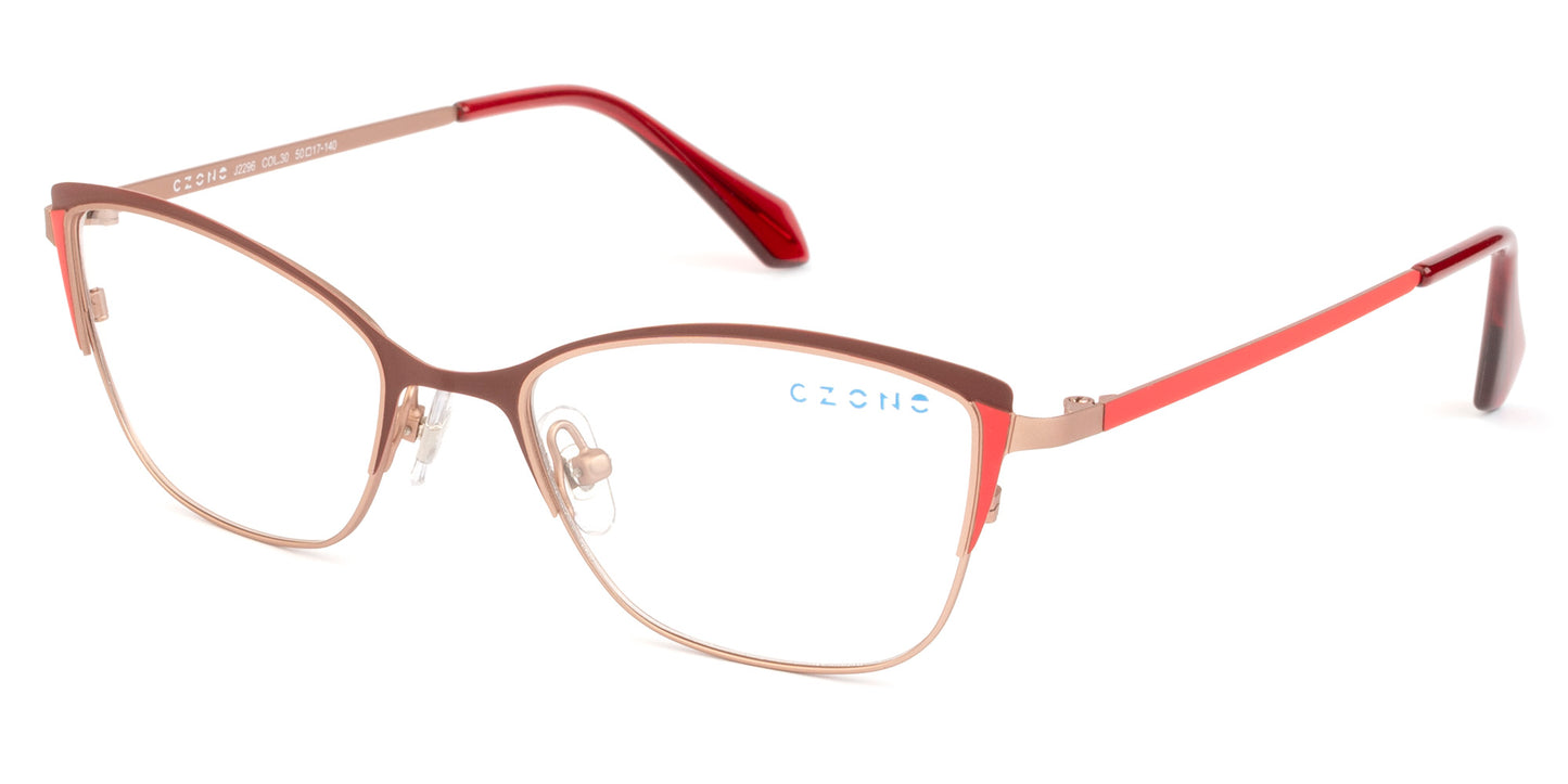 C-Zone Full Rim Cat Eye Eyeglasses J2296