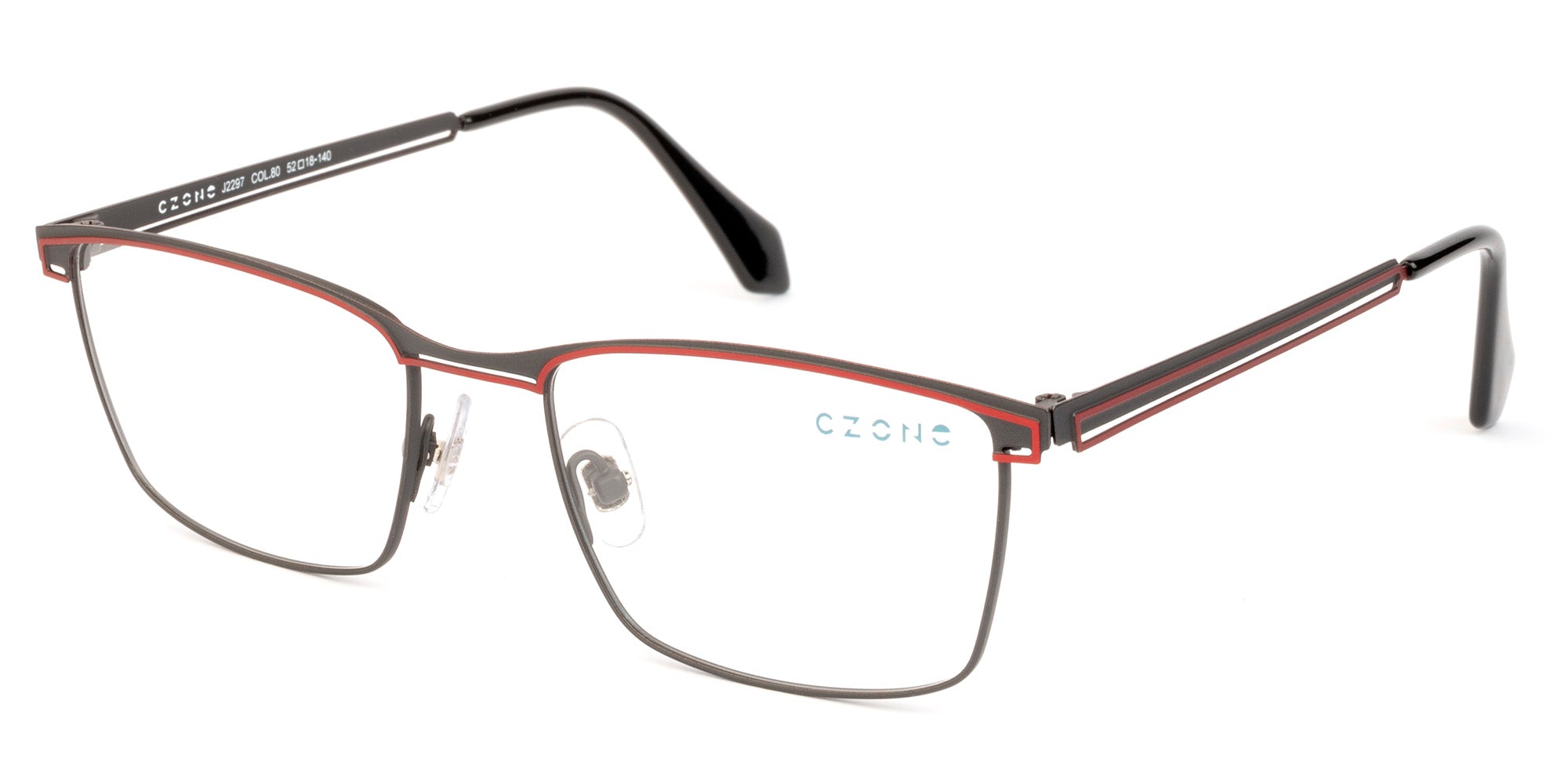 C-Zone Full Rim Rectangle Eyeglasses J2297