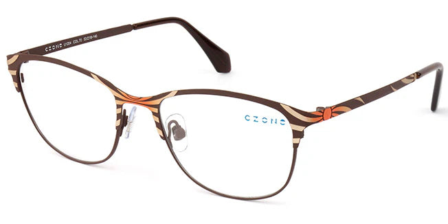 Orange Full Rim Oval Eyeglasses U1204 