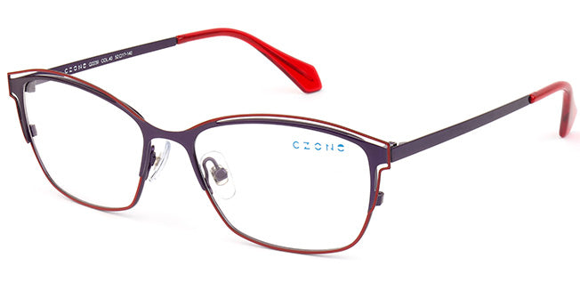 C-Zone Full Rim Rectangle Eyeglasses Q2239