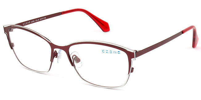 C-Zone Full Rim Rectangle Eyeglasses Q2239