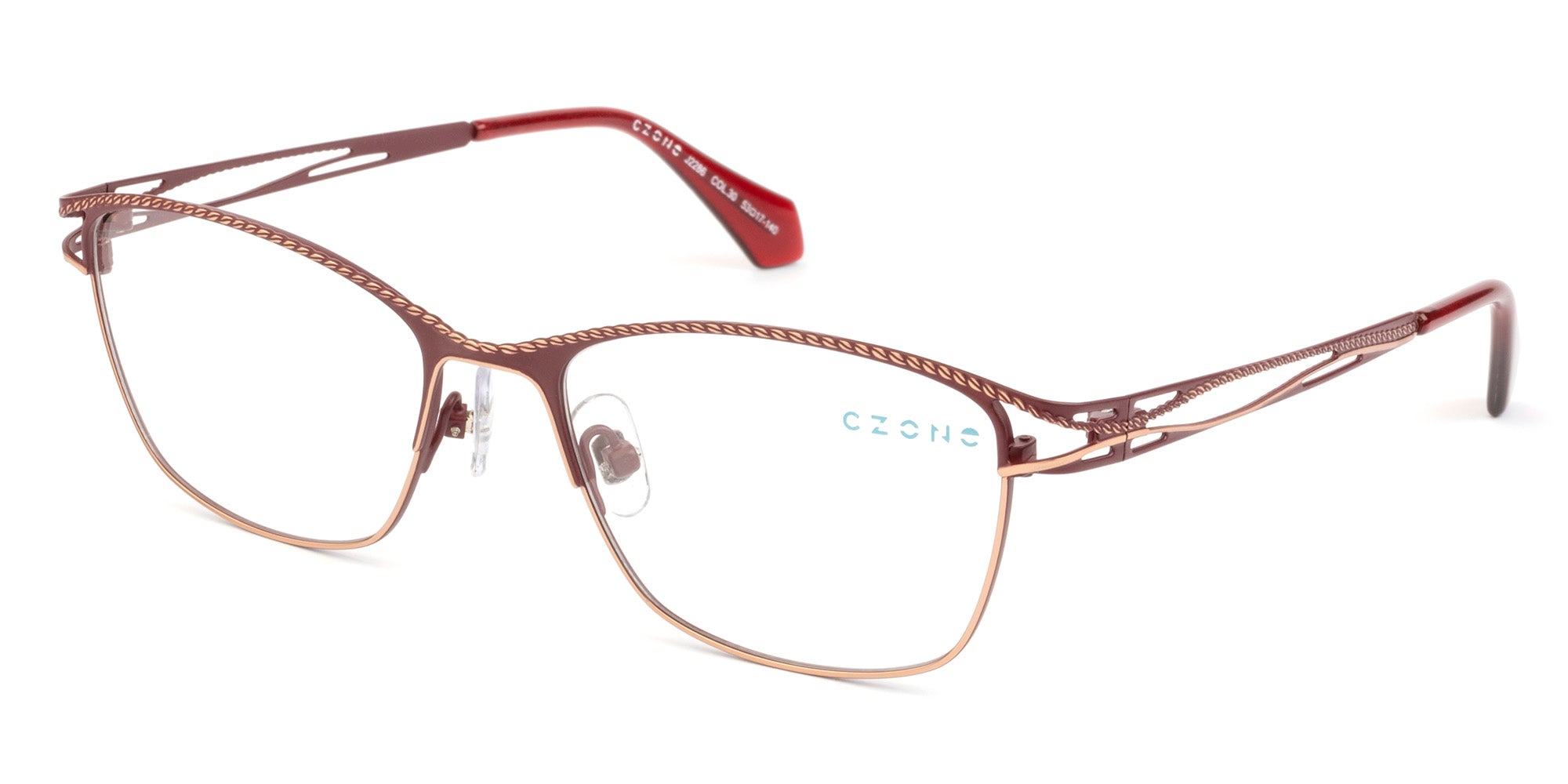 C-Zone Full Rim Square Eyeglasses J2286