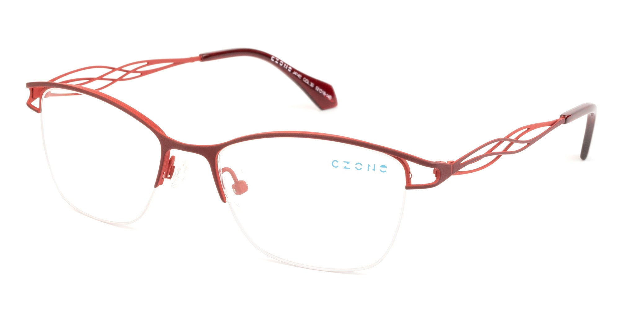 C-Zone Full Rim Square Eyeglasses J4140