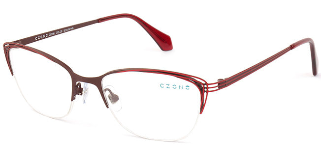 C-Zone Semi-Rimless Cat Eye Eyeglasses Q2238