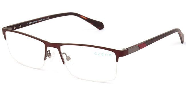 C-Zone Semi-Rimless Rectangle Eyeglasses Q5204