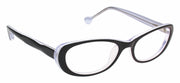 Transparent Full Rim Rectangle LL136 Eyeglasses