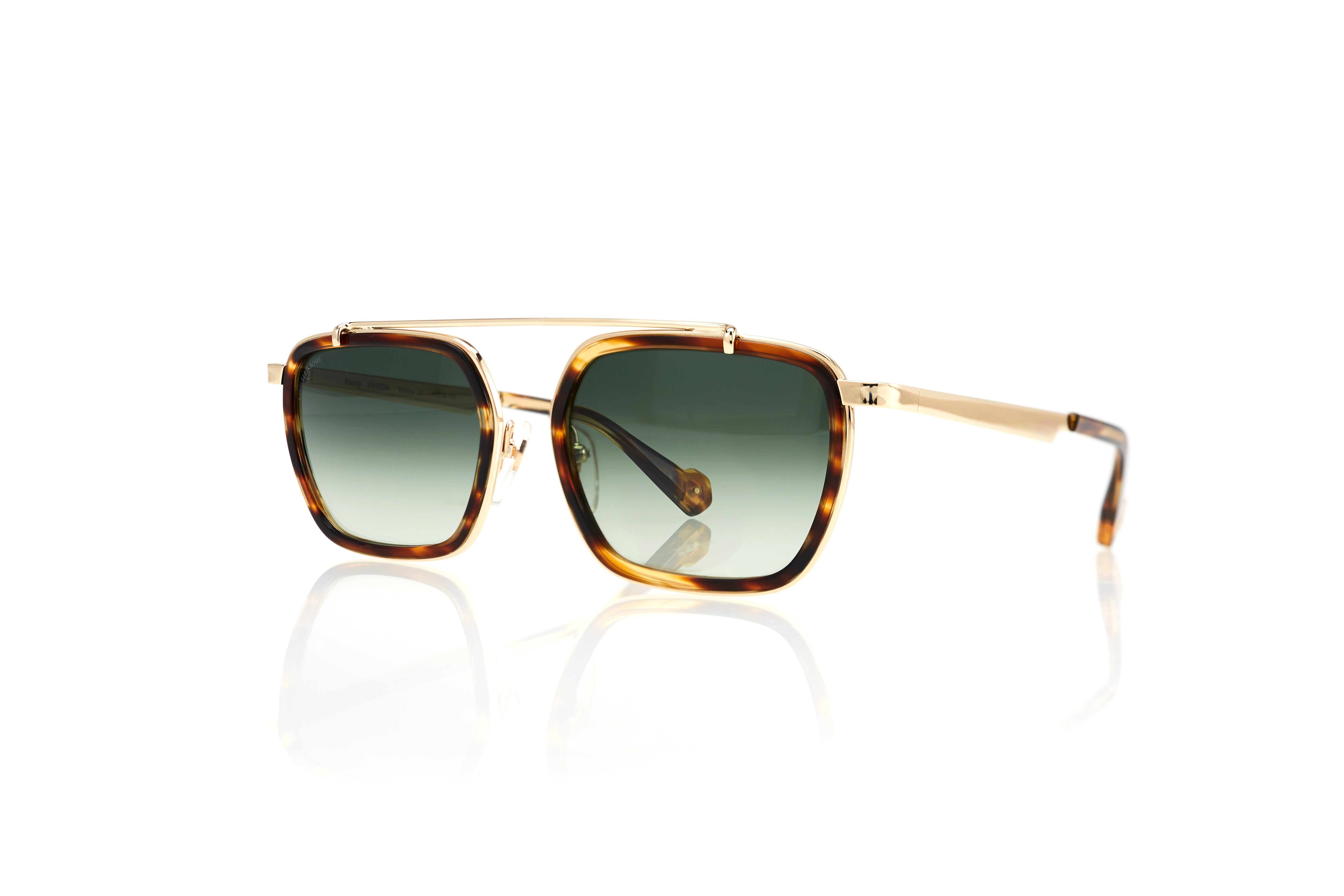 Tortoise Full Rim Rectangle Sunglasses BENNY C2 KRS024