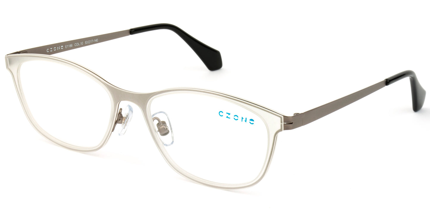 C-Zone Full Rim Oval Eyeglasses E1186